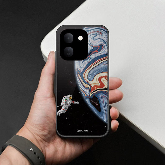 Vivo V80 Lite Cover - Cosmic Marble Astronaut Design - HQ Premium Shine Durable Shatterproof Case