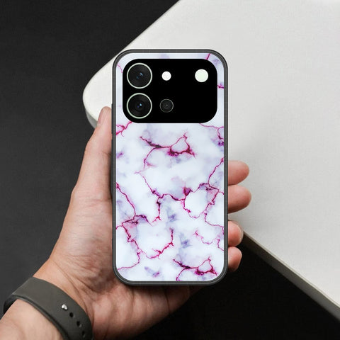 Vivo V80 Cover - White Marble Series - HQ Premium Shine Durable Shatterproof Case