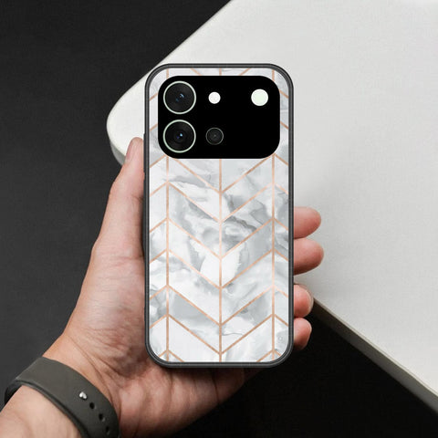 Vivo V80 Cover - White Marble Series 2 - HQ Premium Shine Durable Shatterproof Case