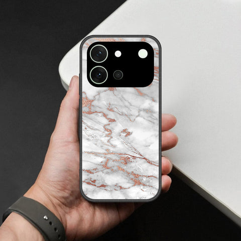 Vivo V80 Cover - White Marble Series 2 - HQ Premium Shine Durable Shatterproof Case