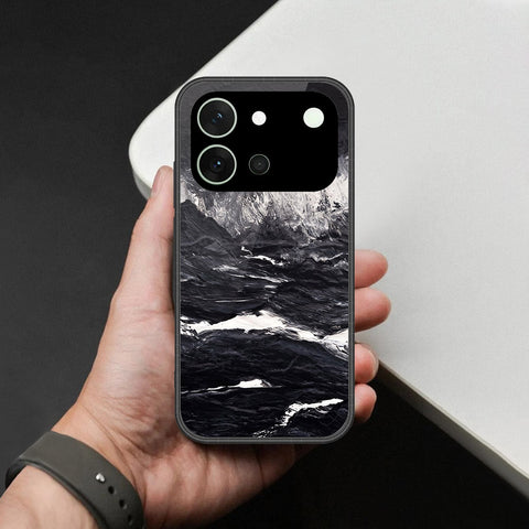 Vivo V80 Cover - Black Marble Series - HQ Premium Shine Durable Shatterproof Case