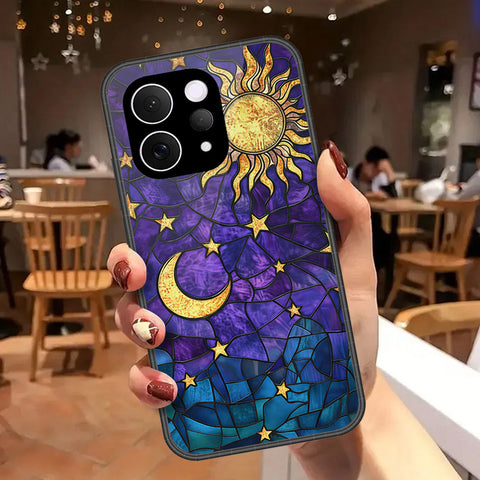vivo V70 Elite Cover - Celestial Starry Universe Series - HQ Ultra Shine Premium Infinity Glass Soft Silicon Borders Case