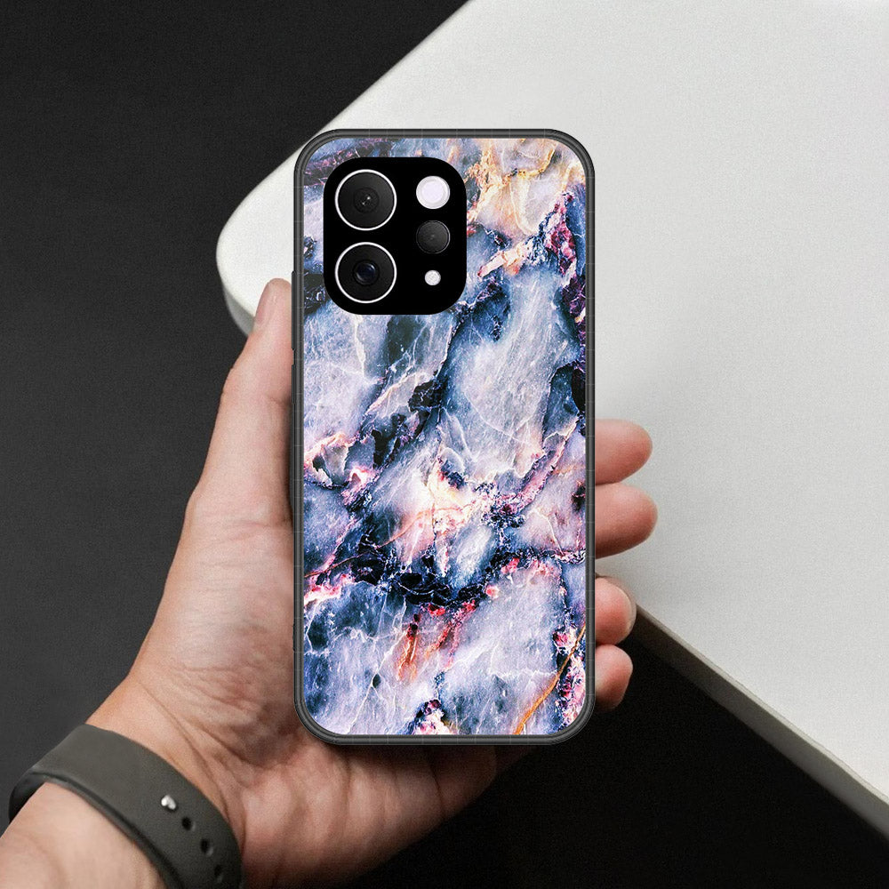 vivo V70 Elite Cover - Colorful Marble Series - HQ Ultra Shine Premium Infinity Glass Soft Silicon Borders Case