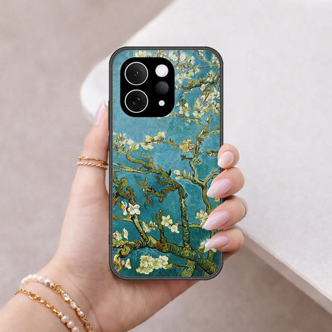 Vivo S50 Cover - Floral Series 2 - HQ Ultra Shine Premium Infinity Glass Soft Silicon Borders Case