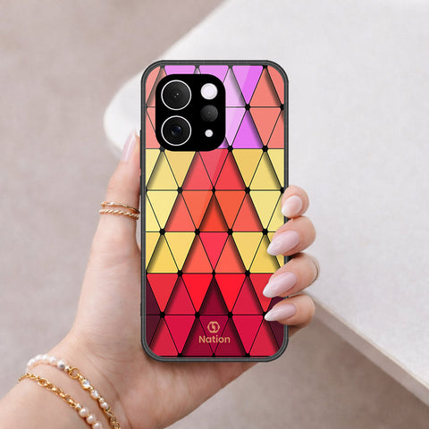 vivo V70 Elite Cover - Onation Pyramid Series - HQ Ultra Shine Premium Infinity Glass Soft Silicon Borders Case