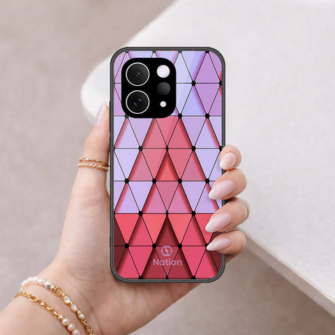 vivo V70 Elite Cover - Onation Pyramid Series - HQ Ultra Shine Premium Infinity Glass Soft Silicon Borders Case