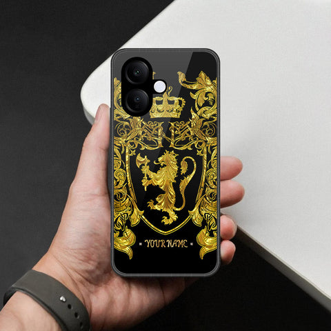 Vivo V60 Lite 5G - Gold Series - HQ Ultra Shine Premium Infinity Glass Soft Silicon Borders Case
