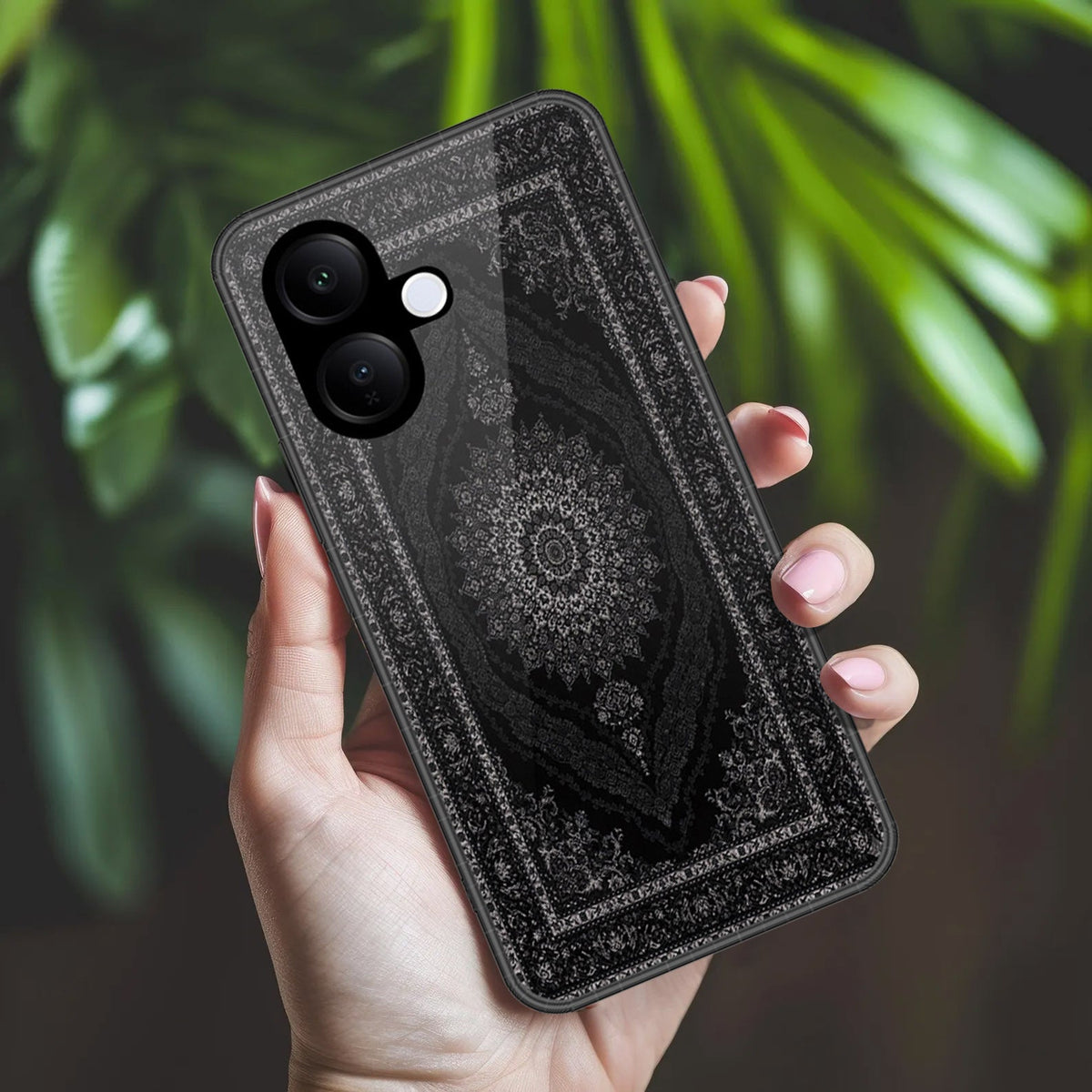 Vivo V60 Lite 4G Cover - ONation Persian Rugs Series 2 - HQ Ultra Shine Premium Infinity Glass Soft Silicon Borders Case (FasrDelivery)(AH)