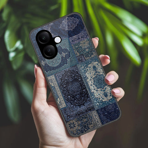 Vivo V60 Lite 5G Cover - ONation Persian Rugs Series 2 - HQ Ultra Shine Premium Infinity Glass Soft Silicon Borders Case