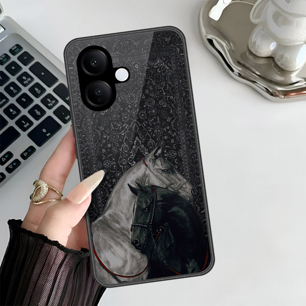 Vivo V60 Lite 4G Cover - ONation Persian Rugs Series 3 - HQ Ultra Shine Premium Infinity Glass Soft Silicon Borders Case (Fast Delivery)