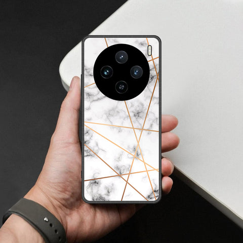 Vivo x100 Pro Cover - White Marble Series 2 - HQ Premium Shine Durable Shatterproof Case
