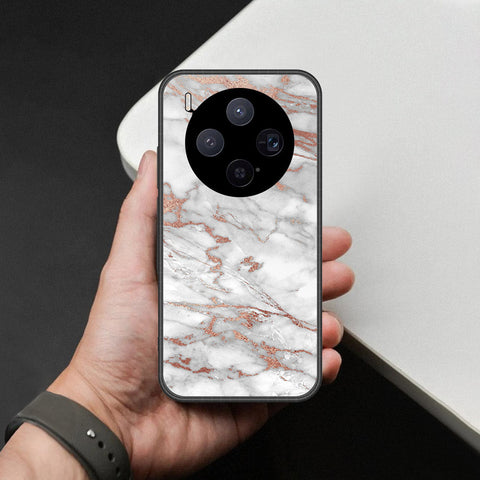 Vivo X300 Cover - White Marble Series 2 - HQ Premium Shine Durable Shatterproof Case