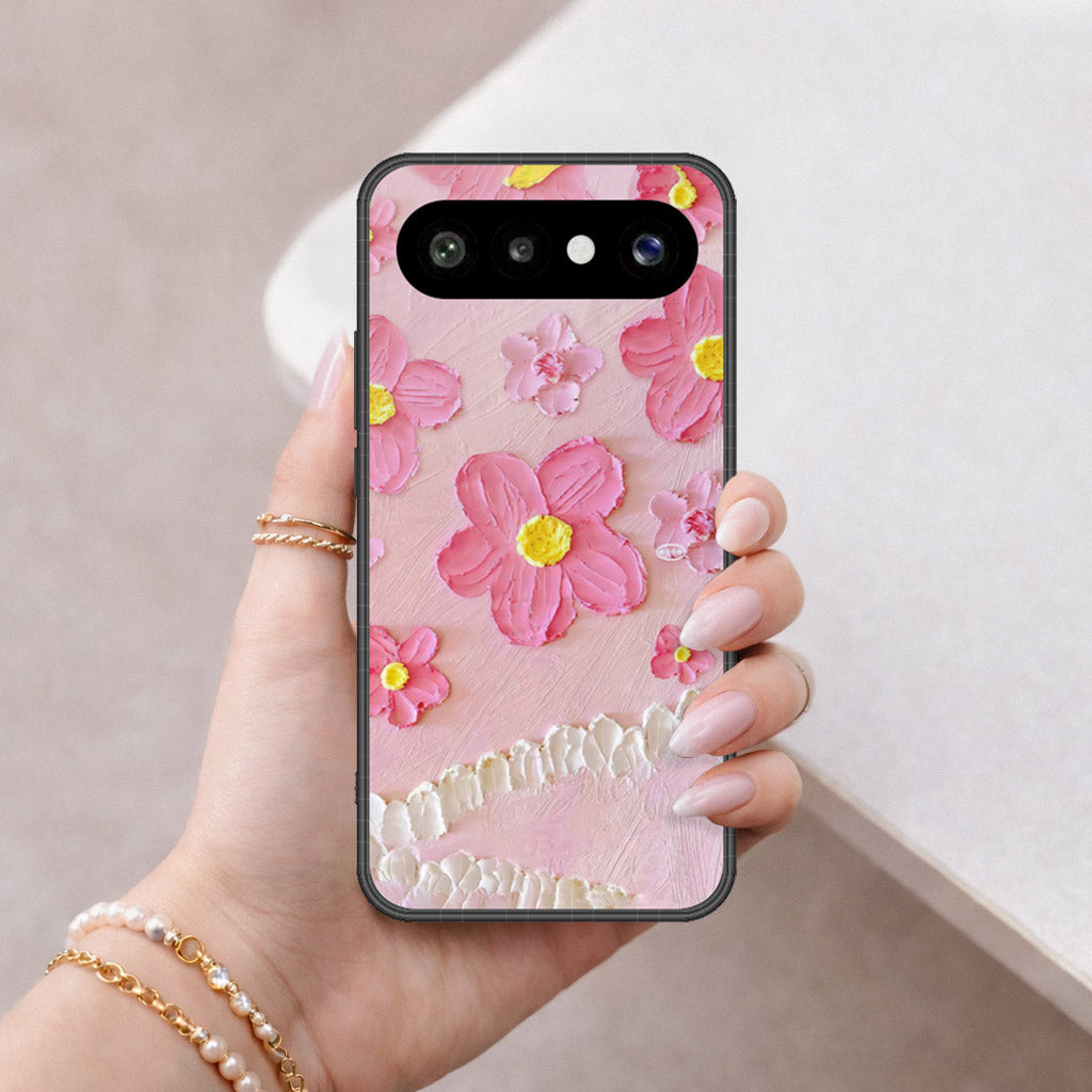 Vivo X300 FE (Russia) Cover - Floral Series - Design 2 - Pink - HQ Premium Shine Durable Shatterproof Case