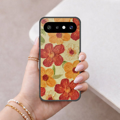 Vivo X300 FE (Russia) Cover - Floral Series - Design 6 - Red & Orange - HQ Premium Shine Durable Shatterproof Case