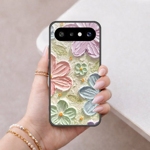 Vivo X300 FE (Russia) Cover - Floral Series - Design 15 - Blue & Green - HQ Premium Shine Durable Shatterproof Case