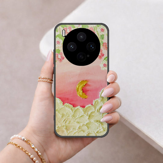 Vivo X300s Cover - Floral Series - Design 7 - Pink & Yellow - HQ Premium Shine Durable Shatterproof Case