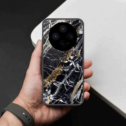 Vivo X300s Cover - Black Marble Series - HQ Premium Shine Durable Shatterproof Case