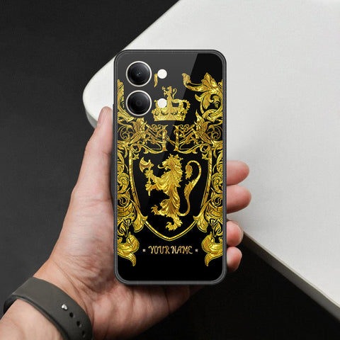 Vivo Y05 Cover - Gold Series - HQ Ultra Shine Premium Infinity Glass Soft Silicon Borders Case