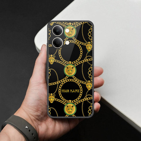 Vivo Y05 Cover - Gold Series - HQ Ultra Shine Premium Infinity Glass Soft Silicon Borders Case