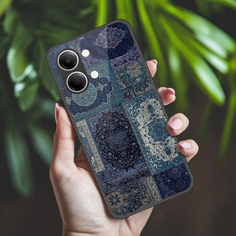 Vivo Y21 5G Cover - ONation Persian Rugs Series 2 - HQ Ultra Shine Premium Infinity Glass Soft Silicon Borders Case
