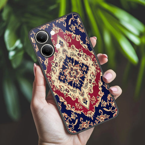 Vivo Y21 5G Cover - ONation Persian Rugs Series 2 - HQ Ultra Shine Premium Infinity Glass Soft Silicon Borders Case