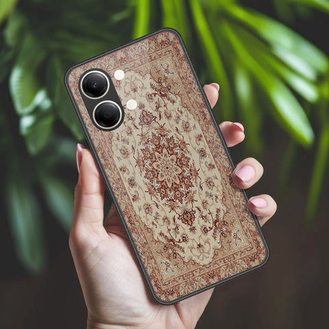 Vivo Y21 5G Cover - ONation Persian Rugs Series 2 - HQ Ultra Shine Premium Infinity Glass Soft Silicon Borders Case
