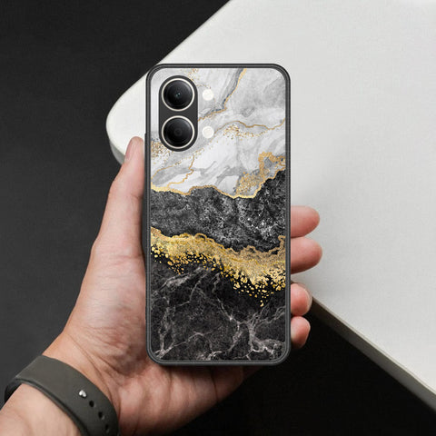 Vivo Y05 Cover - Colorful Marble Series - HQ Ultra Shine Premium Infinity Glass Soft Silicon Borders Case