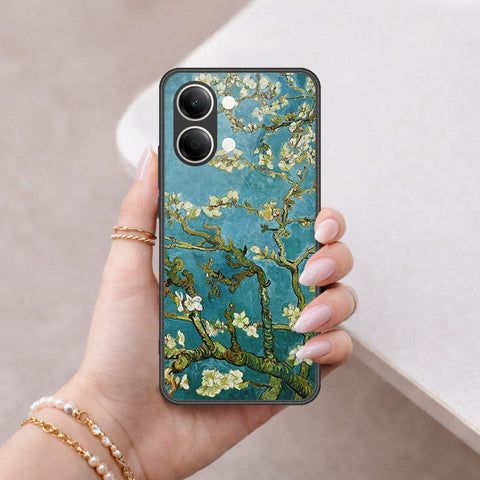 Vivo Y11 5G Cover - Floral Series 2 - HQ Ultra Shine Premium Infinity Glass Soft Silicon Borders Case