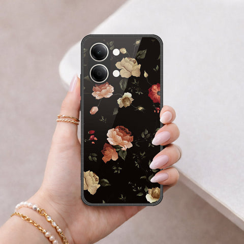 Vivo Y11 5G Cover - Floral Series 2 - HQ Ultra Shine Premium Infinity Glass Soft Silicon Borders Case
