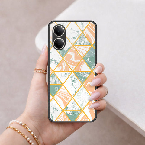 Vivo Y05 Cover - O'Nation Shades of Marble Series - HQ Ultra Shine Premium Infinity Glass Soft Silicon Borders Case