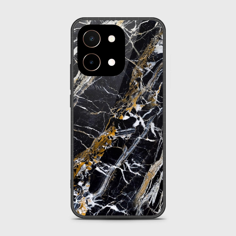 Vivo Y28 4G Cover- Black Marble Series - HQ Premium Shine Durable Shatterproof Case (Fast Delivery)(A)