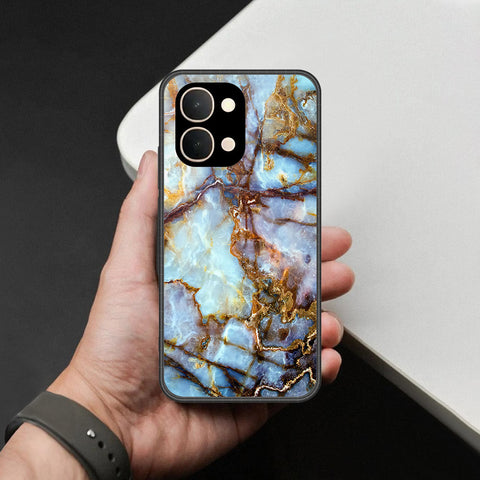 Vivo iQOO Z11x (China) Cover - Colorful Marble Series - HQ Ultra Shine Premium Infinity Glass Soft Silicon Borders Case