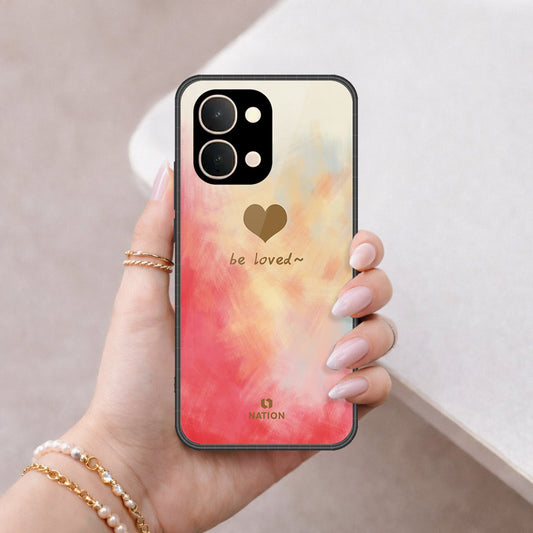 Vivo Y31d Cover - Onation Heart Series - HQ Ultra Shine Premium Infinity Glass Soft Silicon Borders Case
