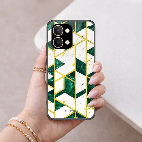 Vivo iQOO Z11x (China) Cover - O'Nation Shades of Marble Series - HQ Ultra Shine Premium Infinity Glass Soft Silicon Borders Case