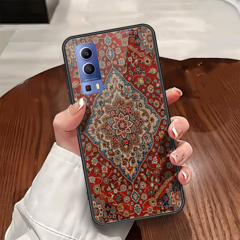 Vivo Y52 5G Cover - ONation Persian Rugs Series - HQ Ultra Shine Premium Infinity Glass Soft Silicon Borders Case