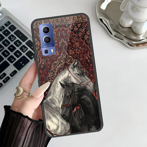 Vivo Y52 5G Cover - ONation Persian Rugs Series 3 - HQ Ultra Shine Premium Infinity Glass Soft Silicon Borders Case