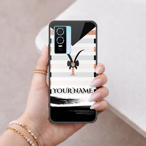 Vivo Y76s Cover - Personalized Alphabet Series - HQ Premium Shine Durable Shatterproof Case