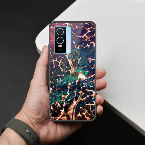 Vivo Y76s Cover - Colorful Marble Series - HQ Premium Shine Durable Shatterproof Case