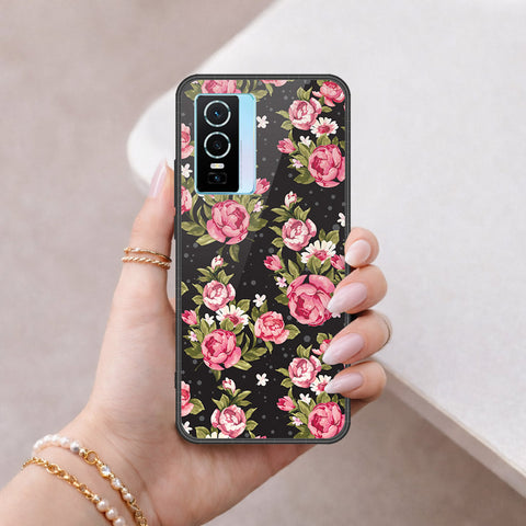 Vivo Y76 5G Cover - Floral Series - HQ Premium Shine Durable Shatterproof Case