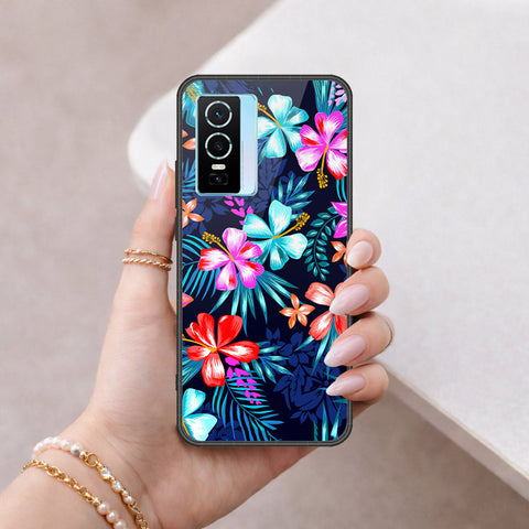 Vivo Y76 5G Cover - Floral Series - HQ Premium Shine Durable Shatterproof Case