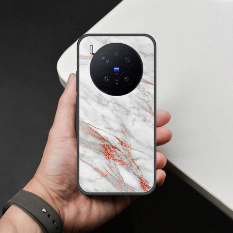 Vivo X300 Pro Cover - White Marble Series - HQ Premium Shine Durable Shatterproof Case