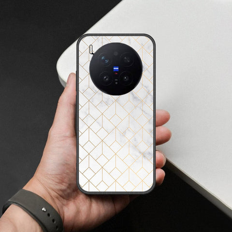 Vivo X300 Pro Cover - White Marble Series 2 - HQ Premium Shine Durable Shatterproof Case