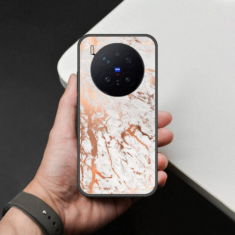 Vivo X300 Pro Cover - White Marble Series 2 - HQ Premium Shine Durable Shatterproof Case