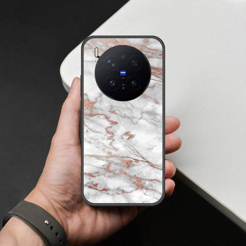 Vivo X300 Pro Cover - White Marble Series 2 - HQ Premium Shine Durable Shatterproof Case