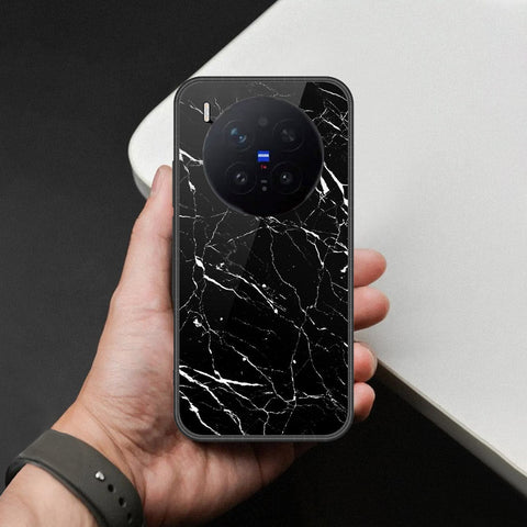 Vivo X300 Pro Cover - Black Marble Series - HQ Premium Shine Durable Shatterproof Case