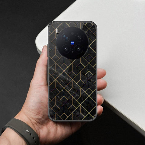 Vivo X300 Pro Cover - Black Marble Series - HQ Premium Shine Durable Shatterproof Case