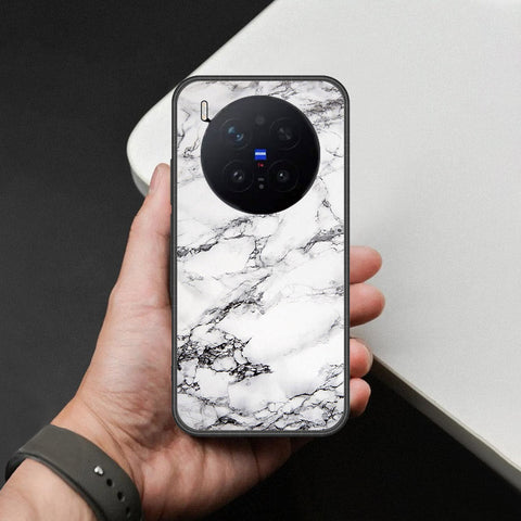 Vivo X300 Pro Cover - White Marble Series - HQ Premium Shine Durable Shatterproof Case