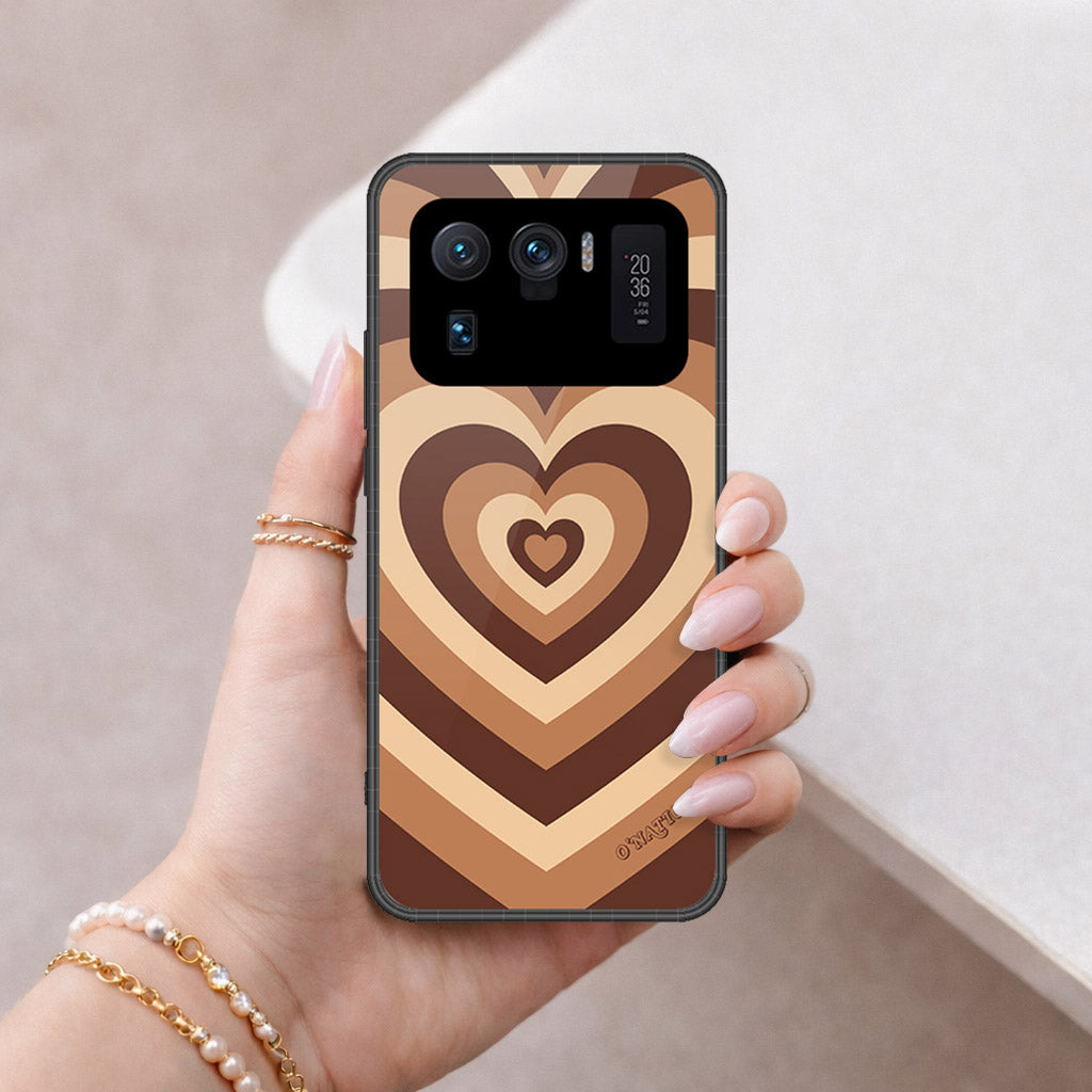 Xiaomi Mi 11 Ultra Cover - O'Nation Heartbeat Series - HQ Ultra Shine Premium Infinity Glass Soft Silicon Borders Case