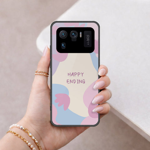 Xiaomi Mi 11 Ultra Cover - Happy Series - HQ Ultra Shine Premium Infinity Glass Soft Silicon Borders Case