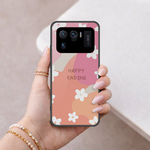 Xiaomi Mi 11 Ultra Cover - Happy Series - HQ Ultra Shine Premium Infinity Glass Soft Silicon Borders Case